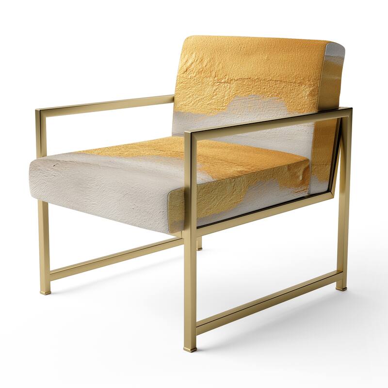 Designart "From the Shore" Upholstered Beach Accent Chair - Nautical & Coastal Arm Chair For Bedroom