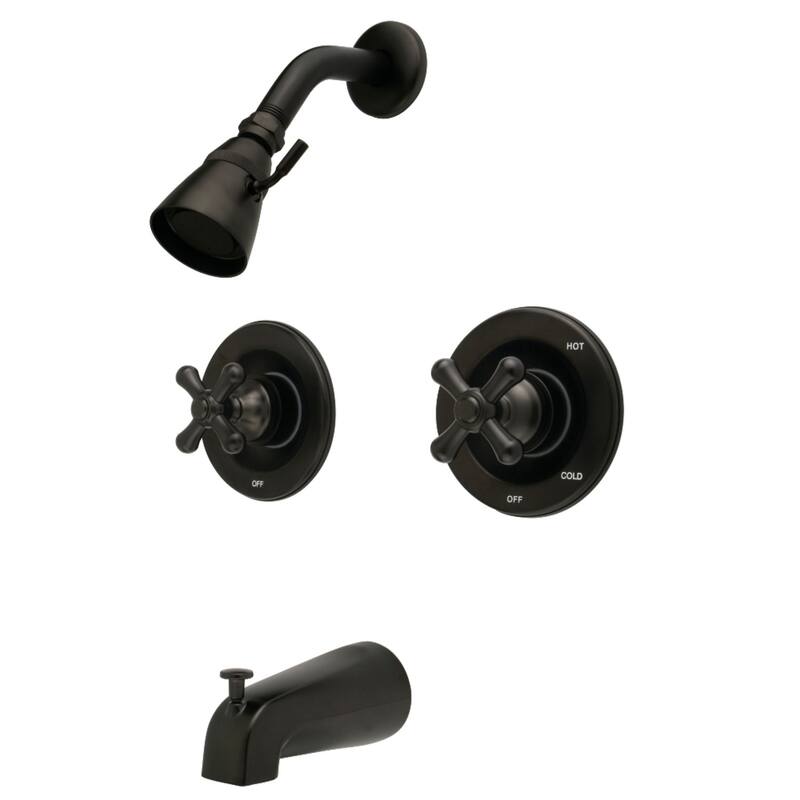 Kingston Brass Vintage Pressure Balanced Two-Handle Tub and Shower Faucet - Oil Rubbed Bronze