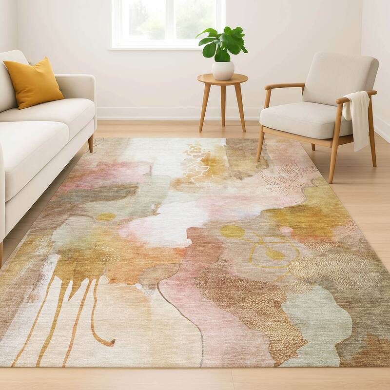 Premium Washable Super Soft Abstract Contemporary Mayfield Rug