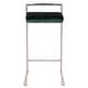 preview thumbnail 22 of 51, Silver Orchid Forrest Stackable Stainless Steel Bar Stool (Set of 2) - N/A Green Velvet