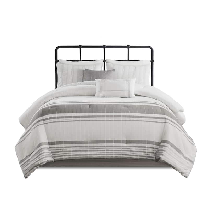 Harbor House Morgan 6 Piece Cotton Jacquard Oversized Comforter Set