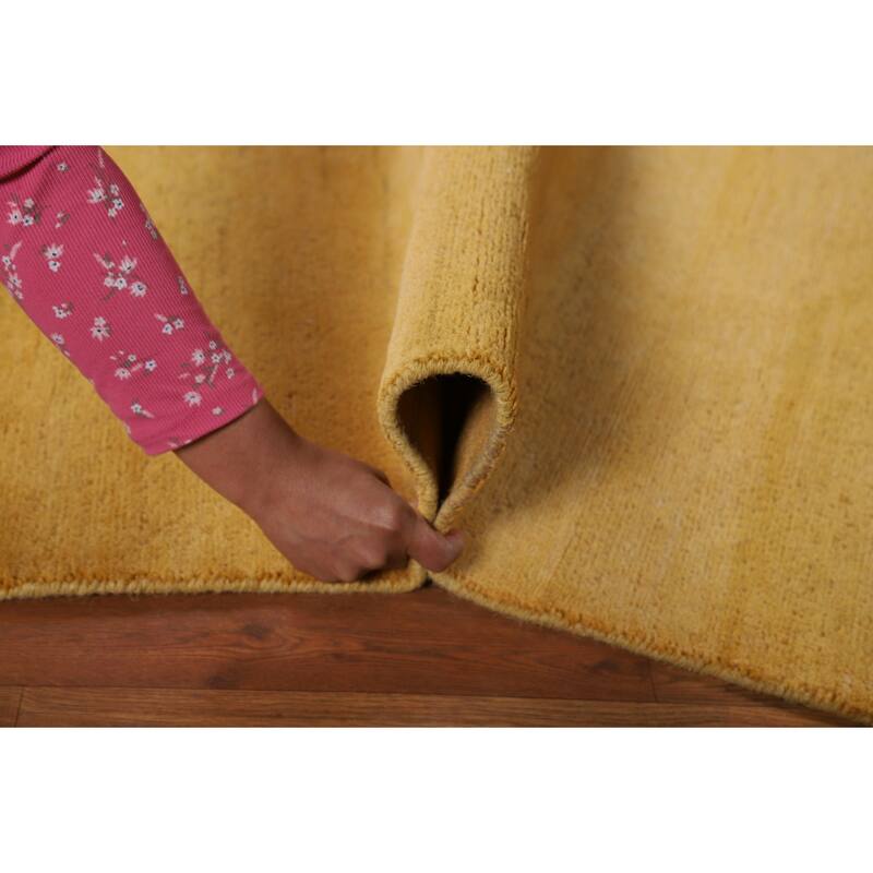 Gabbeh Modern Foyer Rug Hand-Knotted Contemporary Wool Carpet - 2'8"x 4'1"