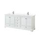 Option White / White Cultured Marble Top / Polished