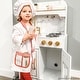 preview thumbnail 4 of 10, Teamson Kids Petite Versailles Classic Play Kitchen with Accessories, White - 19.76" L x 12.01" W x 35.51" H
