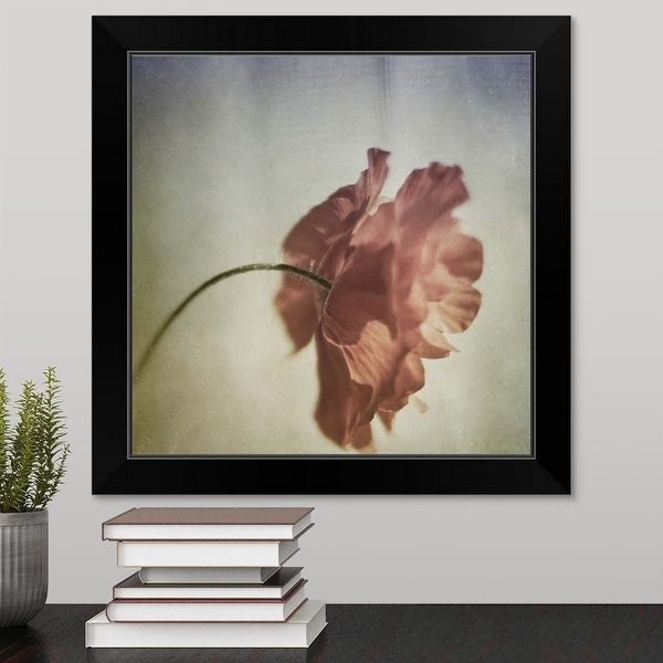 "Poppy" Black Framed Print