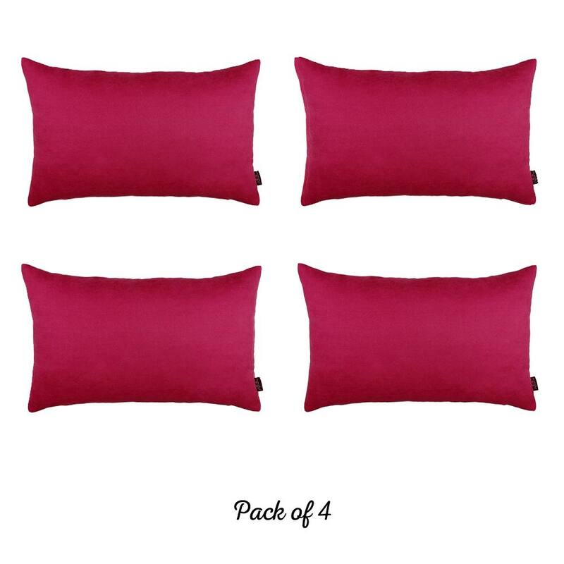 Solid-color Decorative Lumbar Throw Pillow Covers (Set of 4)