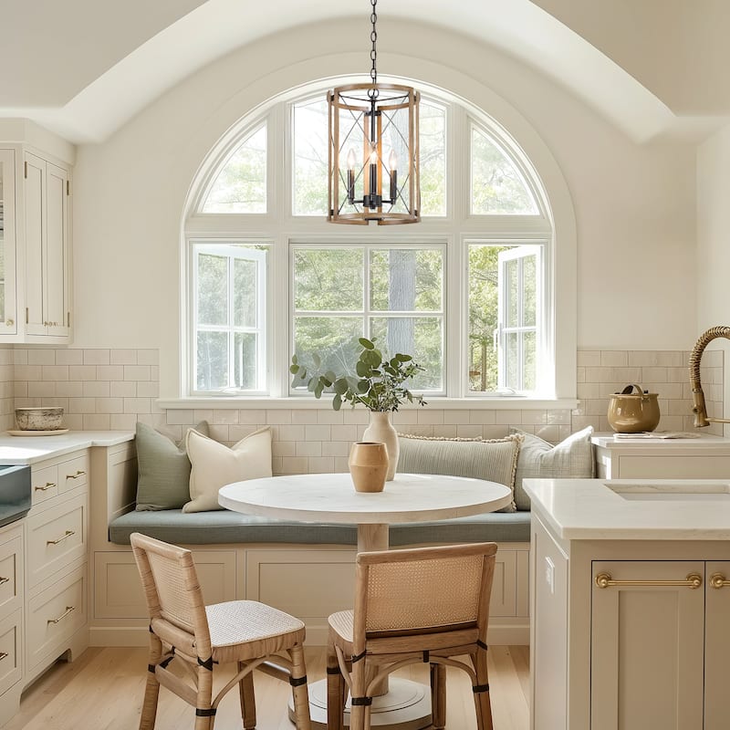 Modern Farmhouse 3-Light Chandelier Foyer Pendant Island Light for Dining Room
