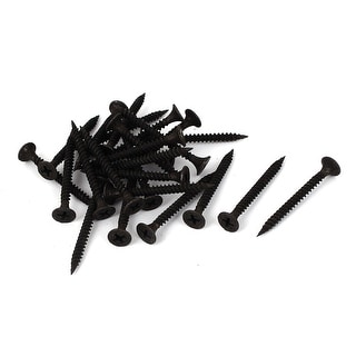 Zinc Plated Phillips Flat Head Self Tapping Screws 25pcs - Black - Bed ...