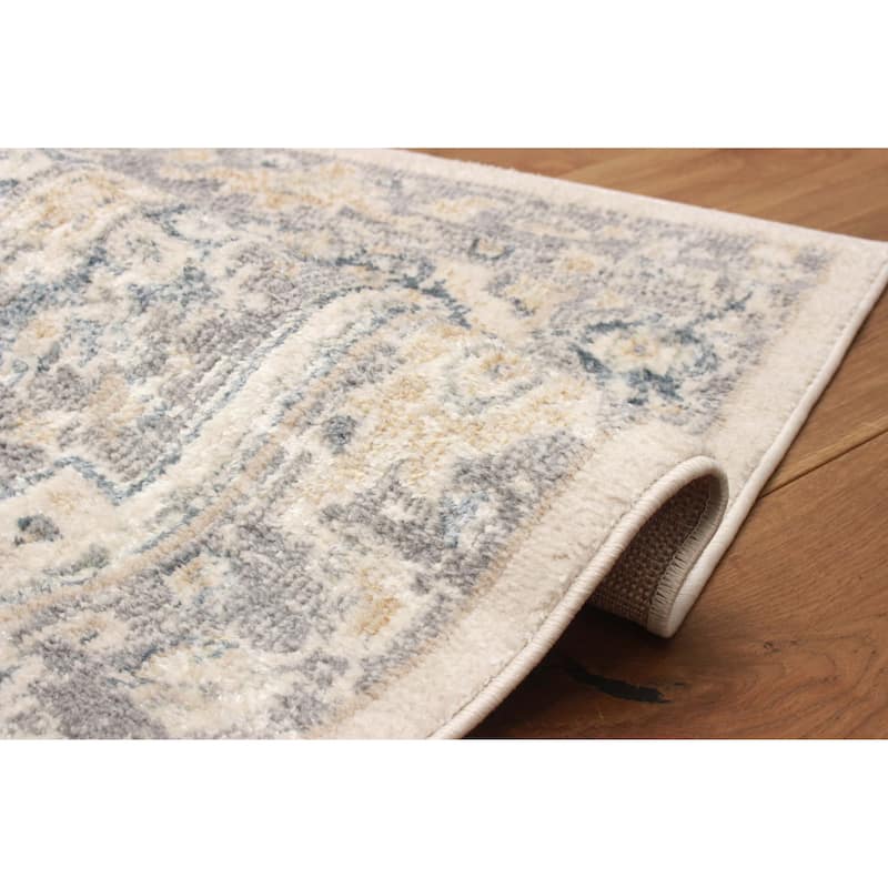 ECARPETGALLERY Machine Woven Bijara Traditional Area Rug