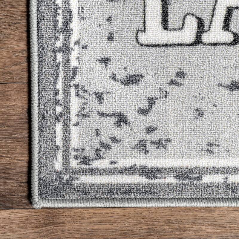 Nuloom Graphic Machine Washable Laundry Mat