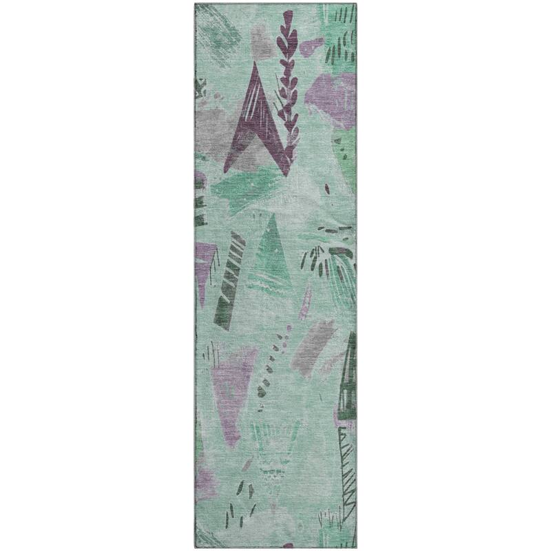Premium Washable Super Soft Abstract Fragments Mayfield Rug