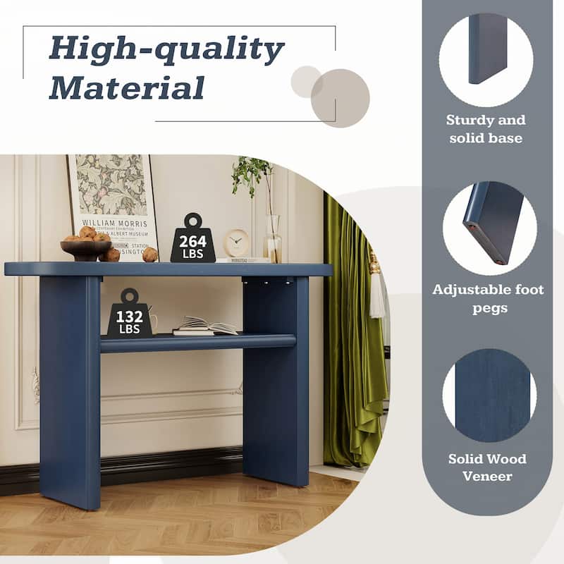 Elegant Minimalist Console Table(Navy)