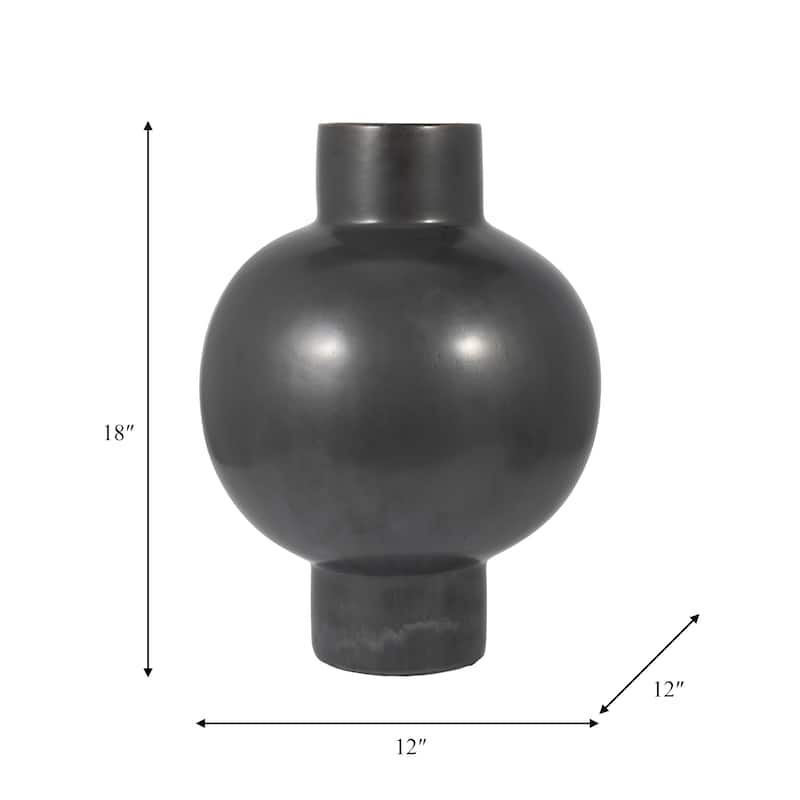 Sagebrook Home Neutral Round Modern Ceramic Bubble Vase