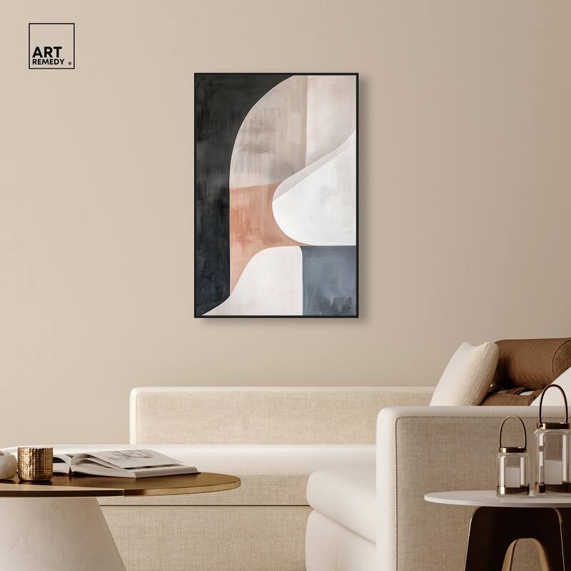 Curved Contour II Canvas by Art Remedy