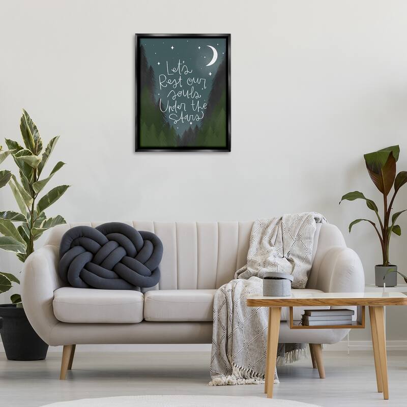 Stupell Rest Our Souls Under Stars Framed Floater Canvas Wall Art Design By Mandy Ford Art + Illustration
