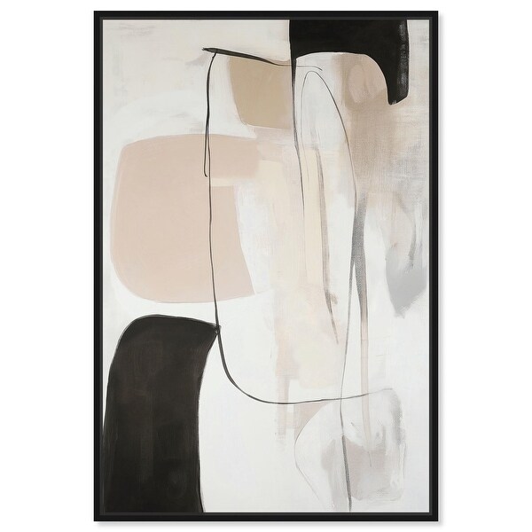 Geometric Harmony Canvas Earthy Abstract Art by Art Remedy - Bed
