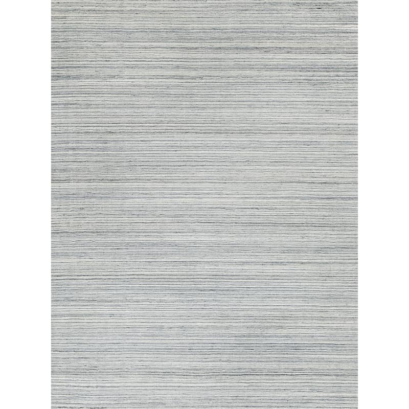 EXQUISITE RUGS Rossini Hand-loomed Nylon/PET yarn Yarn Grey/Light Grey Area Rug.