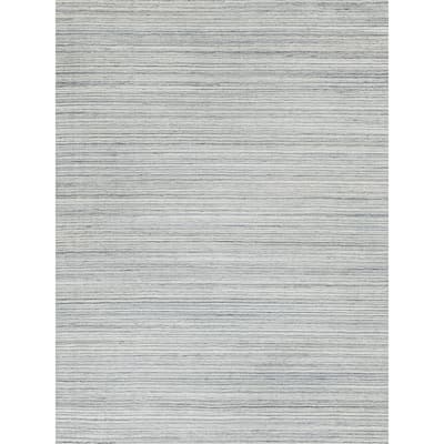 EXQUISITE RUGS Rossini Hand-loomed Nylon/PET yarn Yarn Grey/Light Grey Area Rug.