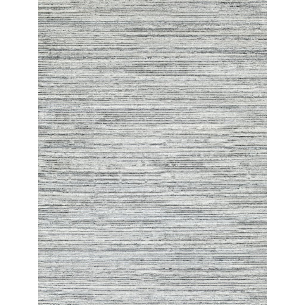 EXQUISITE RUGS Rossini Hand-loomed Nylon/PET yarn Yarn Grey/Light Grey Area Rug.