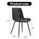preview thumbnail 33 of 57, Modern Dining Room Kitchen Dining Chair with Black Metal Legs