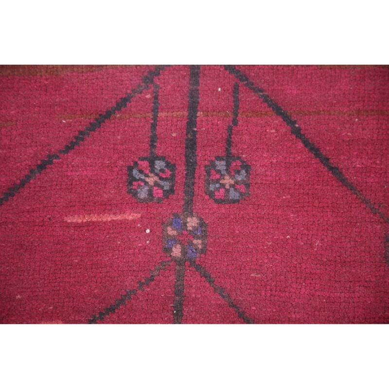 Hand Knotted Oriental 100% Wool Carpet Traditional Tribal Oranges & Rust Sirjan Runner Rug - 11' 3'' X 3' 0''