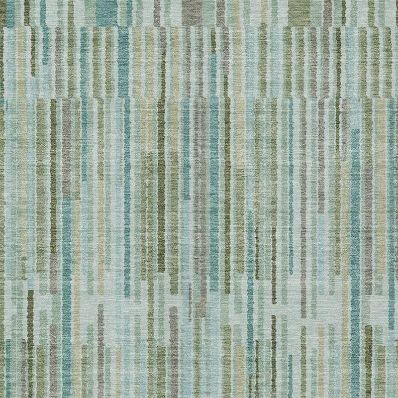 HomeRoots Striped Transitional Rectangle Outdoor Rug - 8' X 10'