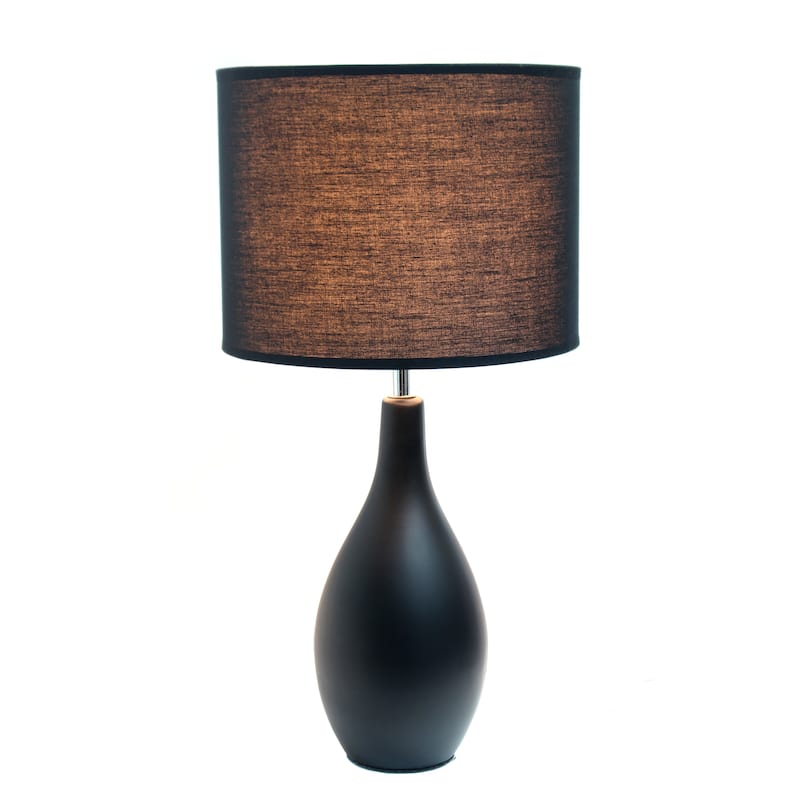 18.11" Standard Dewdrop TableLamp with Matching Fabric Shade