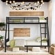 preview thumbnail 2 of 6, Twin Xl Over Queen Space-Saving Metal Bunk Bed With Ladder And Slats Support For Adults Teens