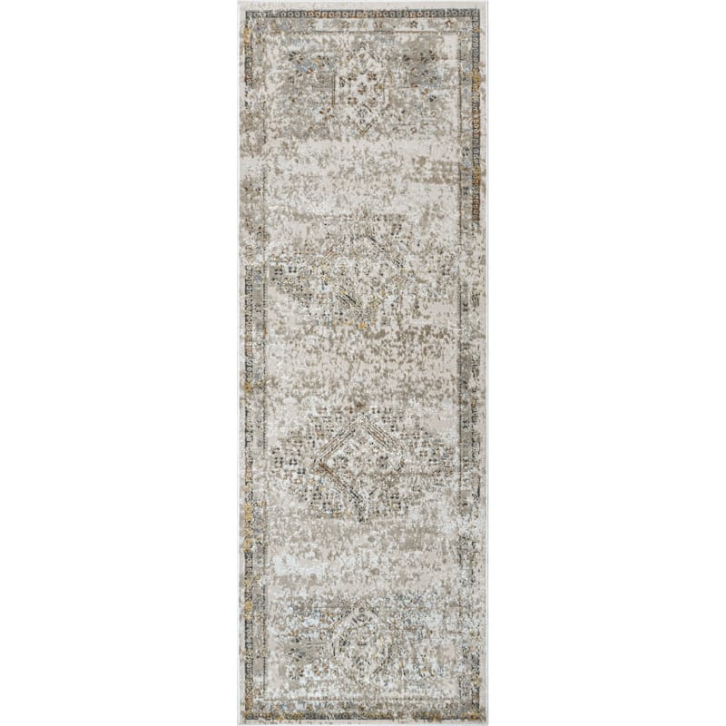 Nuloom Lucille Faded Vintage Medallion Area Rug