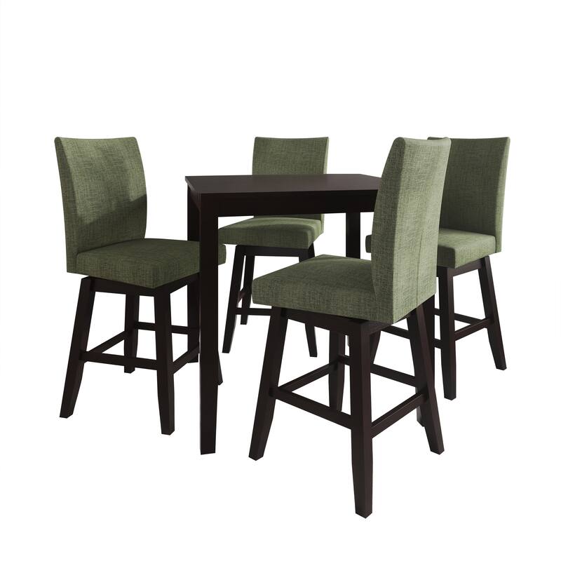 CraftPorch Minimalist Swivel Counter Dining Set - Green