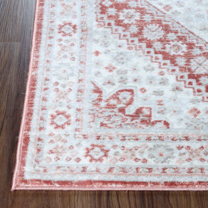 Superior Layland Classic Vintage Medallion Indoor Runner or Area Rug