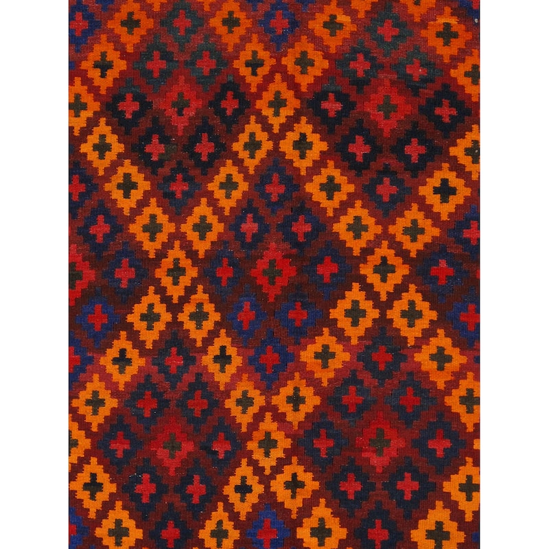 Pasargad Home Kilim Reversible Wool Multicolor Area Rug - 6' 4'' X 10' 6''