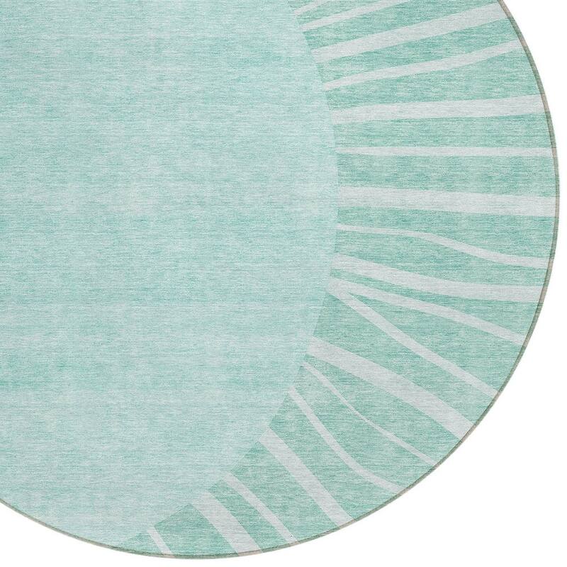HomeRoots Abstract Transitional Rectangle Outdoor Rug