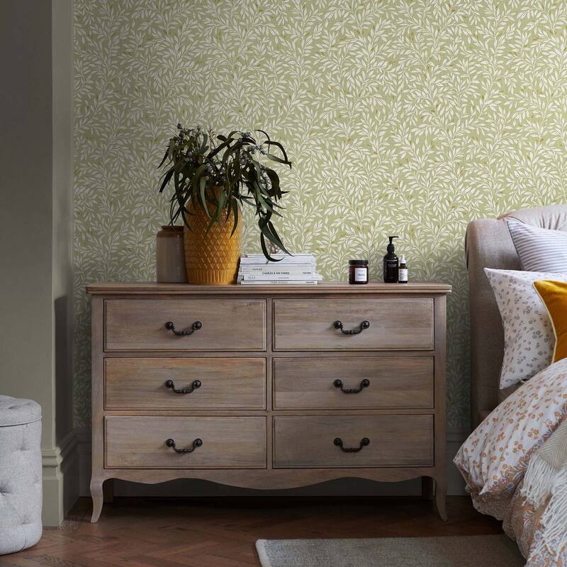 NEXT Ditsy Leaf Green Wallpaper