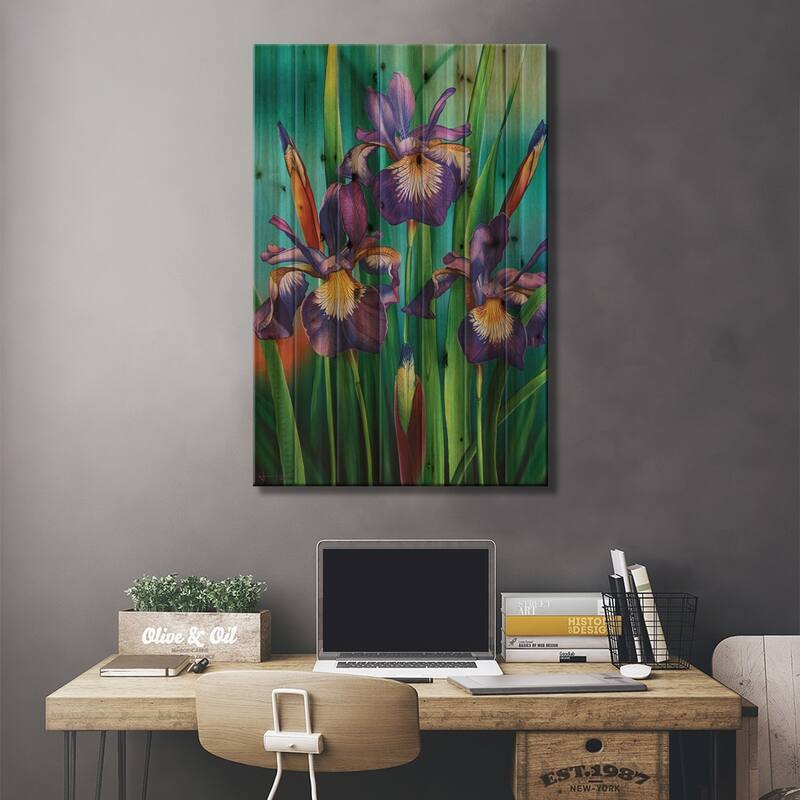 Pristine Print On Wood by Liam Kumawat - Multi-Color