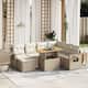 Option Beige+Cream-3 corner+3 middle+footrest+table