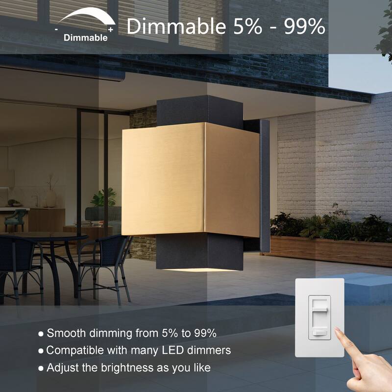8-inch LED Outdoor Wall Sconce