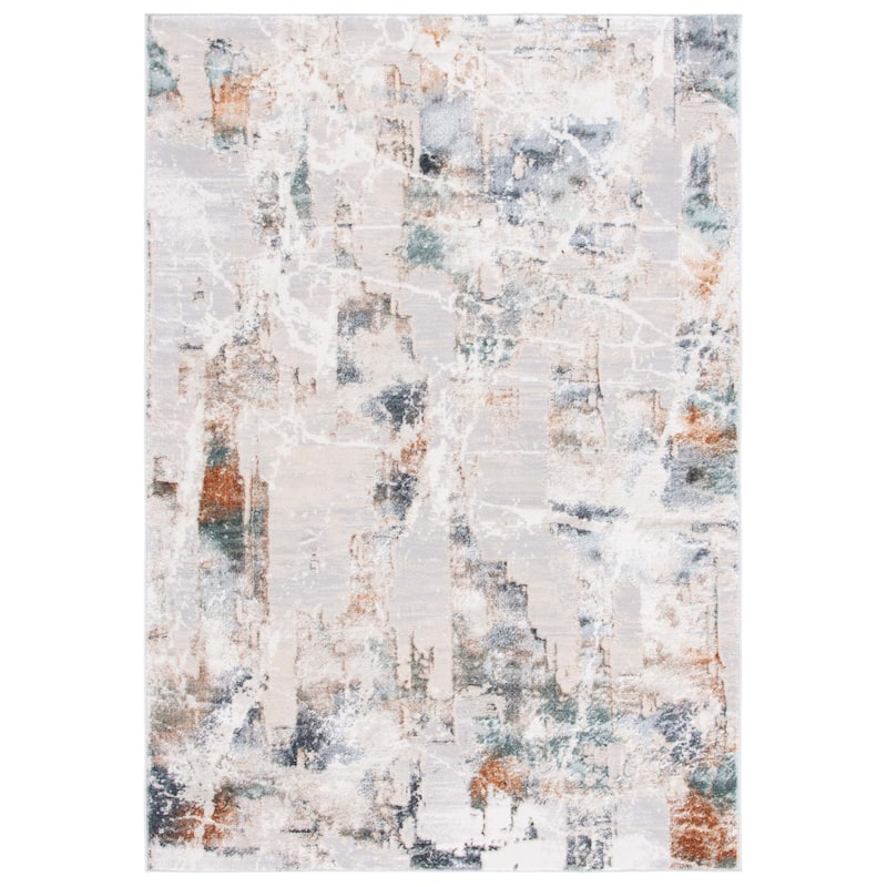 SAFAVIEH Alenia Nghiem Modern & Contemporary Rug - 5'3" x 7'6" - Grey/Beige