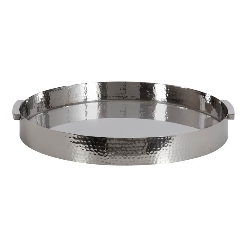 Kate and Laurel Samana Round Metal Tray