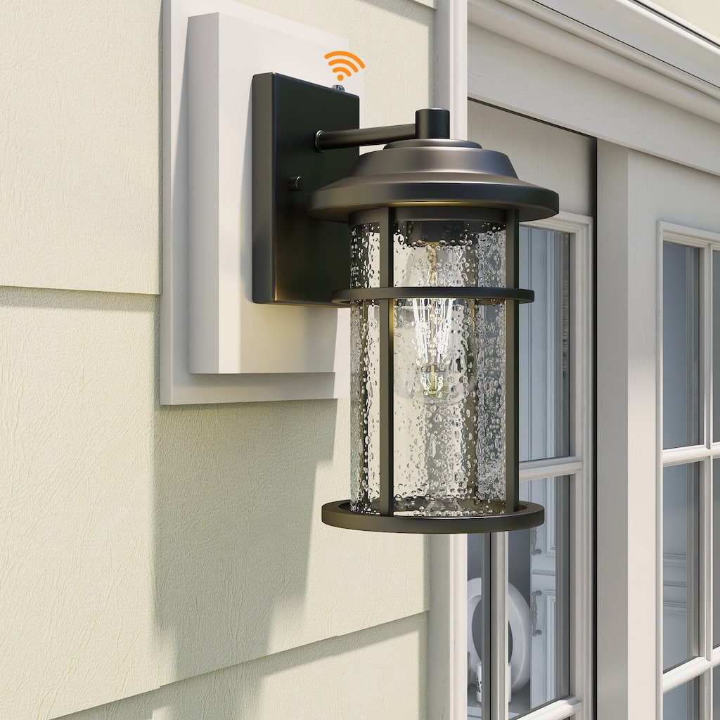 2Pack-1 Light Outdoor Wall Light Dusk to Dawn - 7.56"x9.6"x13.54"