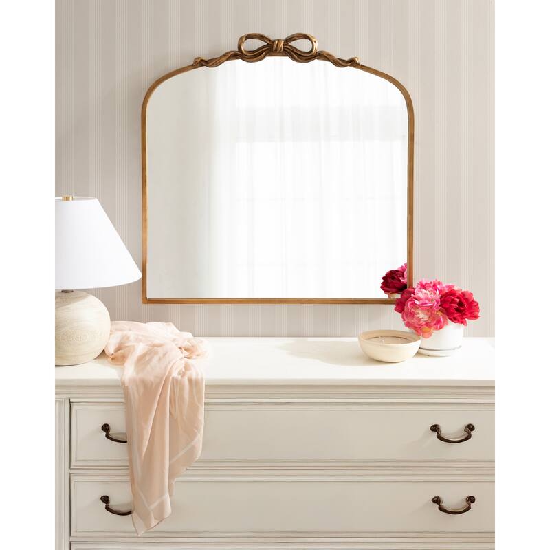 Kate and Laurel Arendahl Ribbon Arched Mirror