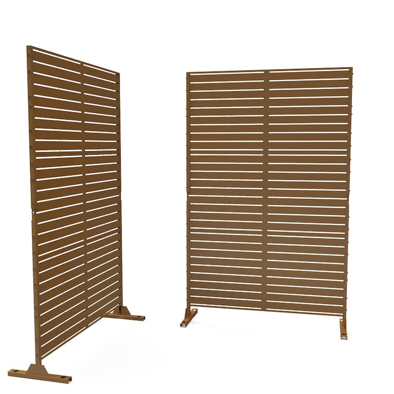 Outdoor Free Standing Metal Privacy Screen