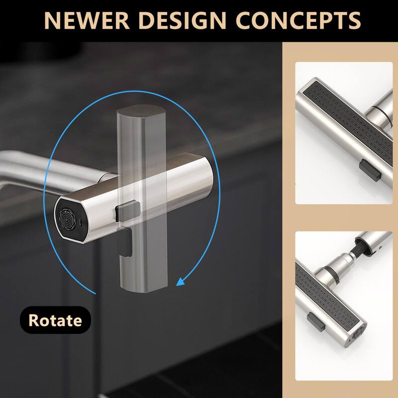 Kitchen faucet with pull-out sprayer