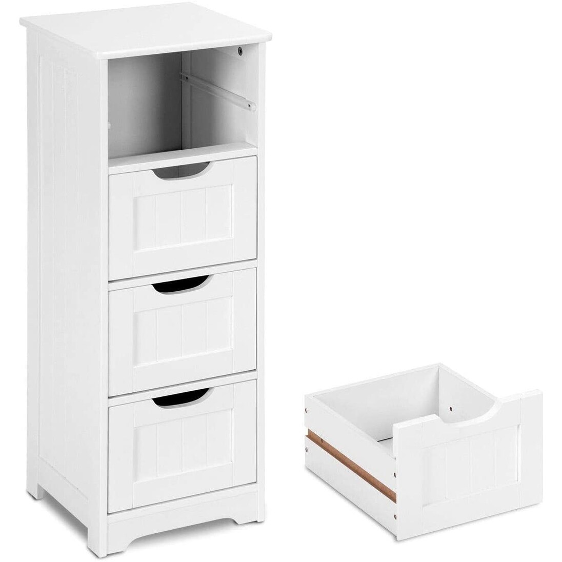 Shop Kanstar 32 Floor Cabinet Wooden Storage Cabinet Home Office