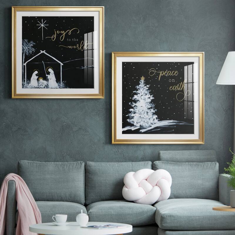 Joy to the World Nativity Premium Framed Print - Ready to Hang