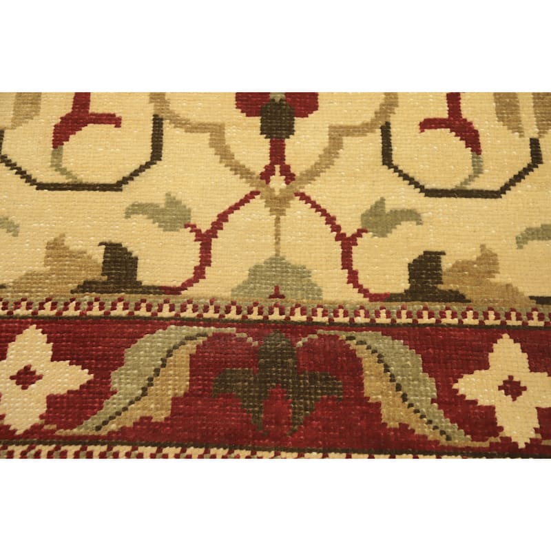 Handmade Floral Indian Area Rug 6x9 - 9' 2'' X 5' 7''