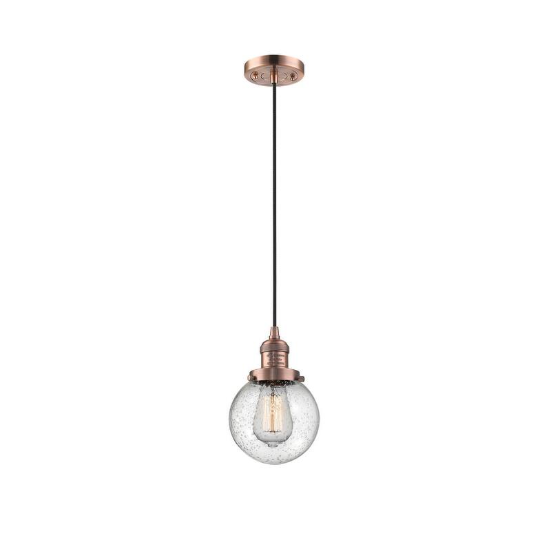 Innovations Lighting Beacon Single Light 6" Wide Mini Pendant with
