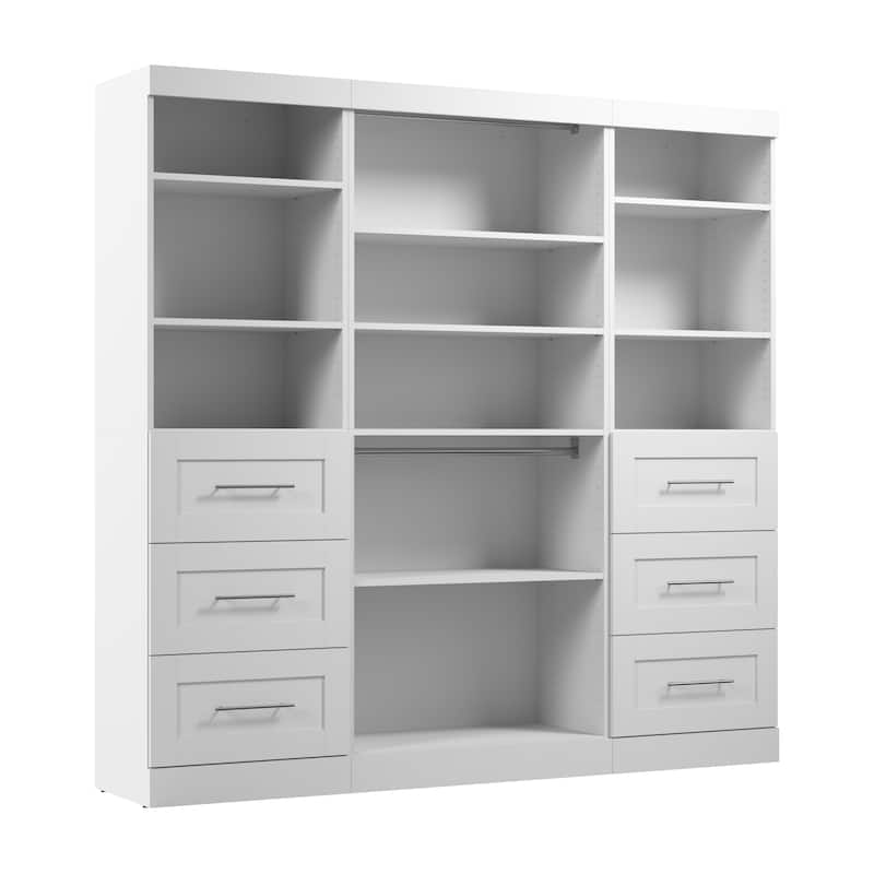 Pur 86W Closet Organization System with Drawers by Bestar - 86"