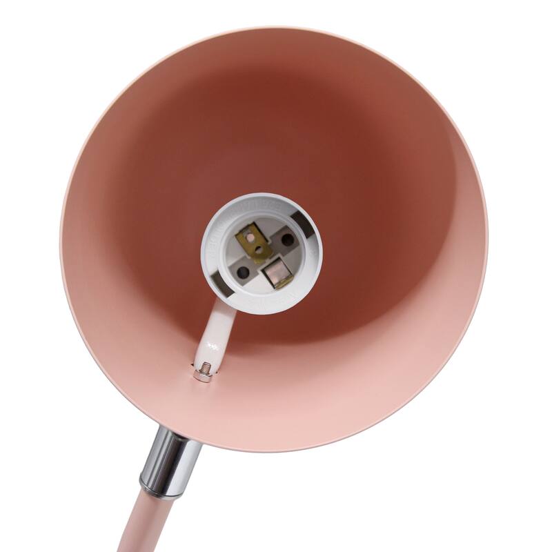 Adjustable Gooseneck Desk Lamp with Metal Shade - 15.75" - Blush Pink