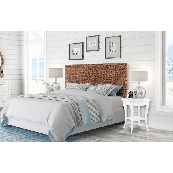 Woven online wicker headboard